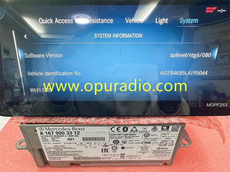 20-23 MERCEDES-BENZ GLE GLS RADIO RECEIVER HEAD UNIT HIGH USA OEM A1679003312