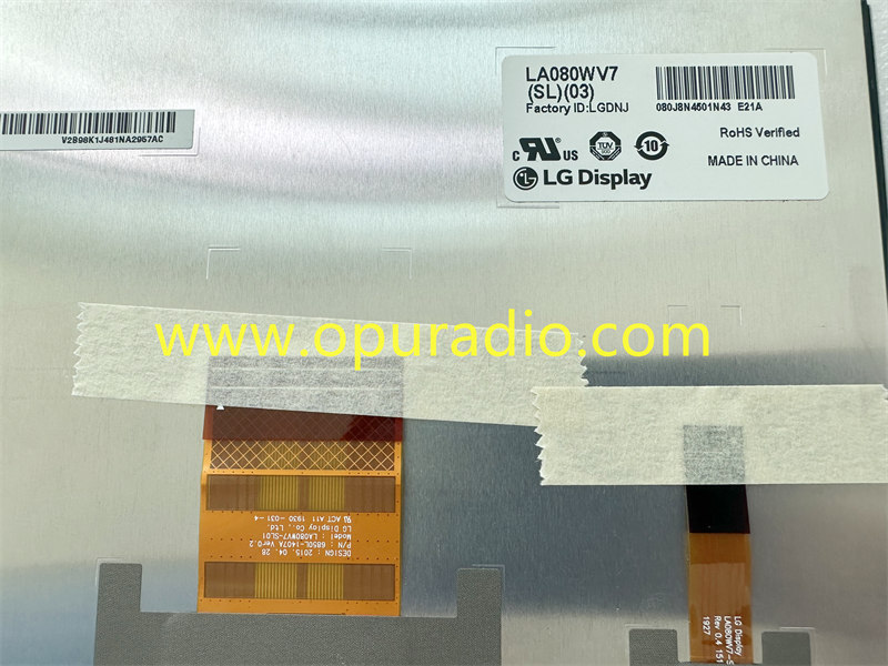 LG DISPLAY LA080WV7-SL03 for 2018-2022 TOYOTA LEXUS ES IS GS NX RX LX Car Navigation Radio