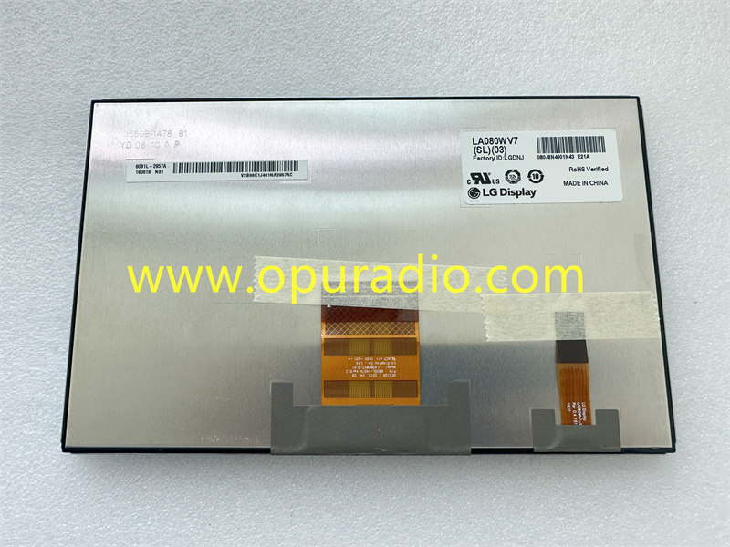 LG DISPLAY LA080WV7-SL03 for 2018-2022 TOYOTA LEXUS ES IS GS NX RX LX Car Navigation Radio