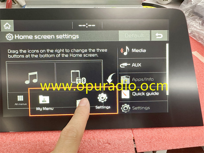 LG Display LA080WV9 SL01 Touch Screen For 2019-2021 KIA Forte STINGER Car Navigation Carplay