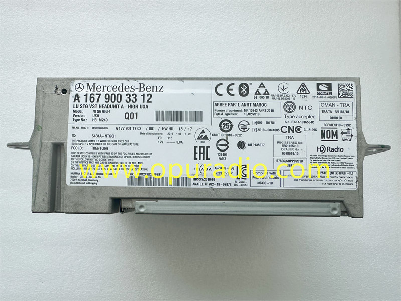 Mercedes Benz W247 W167 W205 W253 W222 HU6 HARMAN navigation radio HIGH USA