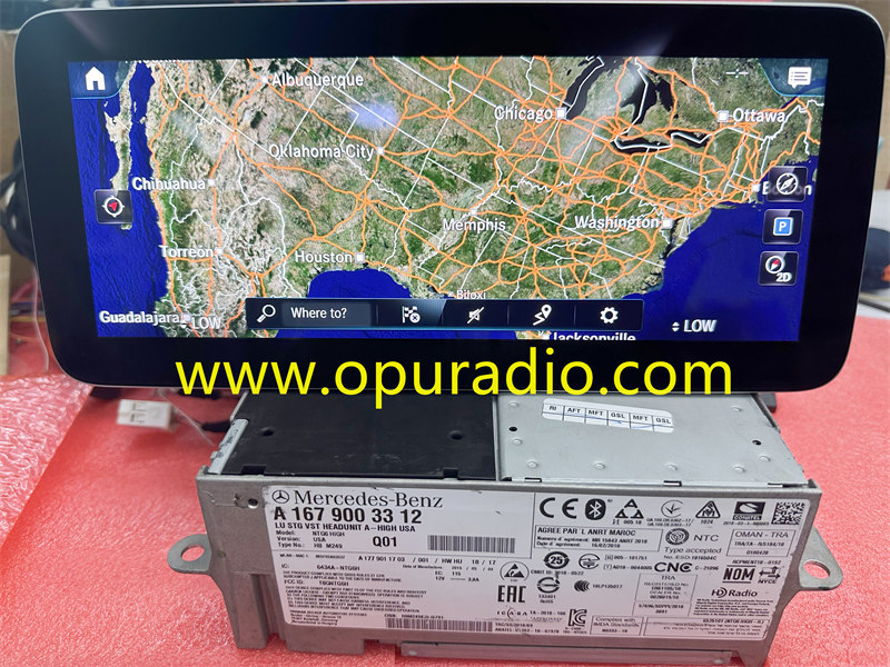 Mercedes Benz W247 W167 W205 W253 W222 HU6 HARMAN navigation radio HIGH USA