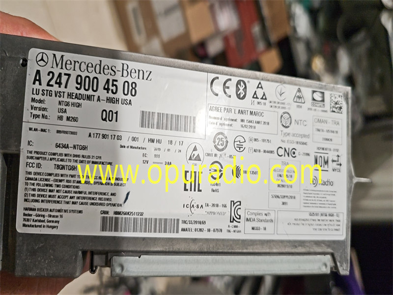 Mercedes Benz W247 W167 W205 W253 W222 HU6 HARMAN navigation radio HIGH USA