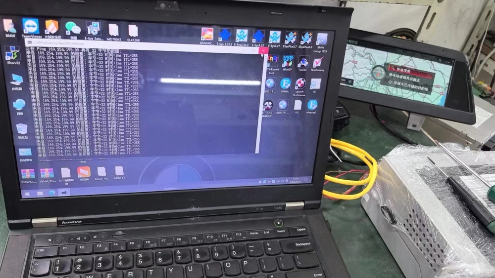 internet cable for BMW EVO idrve 6 ID6 Program Programmer Radio Unit Programming