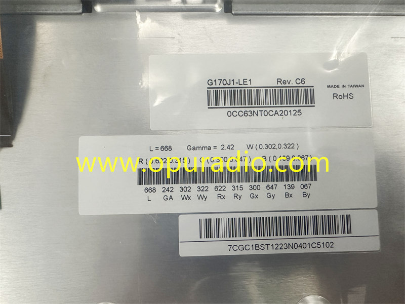 G170J1-LE1 touch screen display for 2017-2020 TESLA model X S Solve the bubble problem Yellow Ribbon