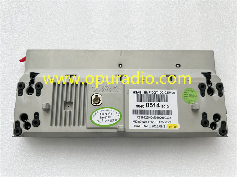 HSAE-EMF DGT10C 2022 2023 Peugeot 3008 multifunction display 9840051480