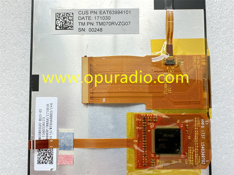 TM070RVZG07 Touch Screen Display for Renault Car Navigation Media