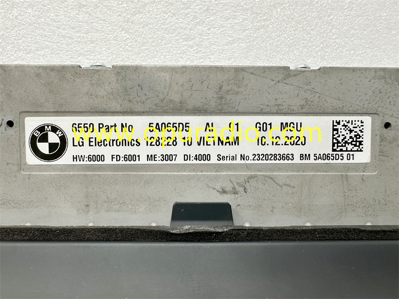 6550 5A065D5 MGU 10.25 MONITOR 2018-2021 BMW F97 G01 X3 F98 G02 X4 CID IX3 G08 CENTER DISPLAY
