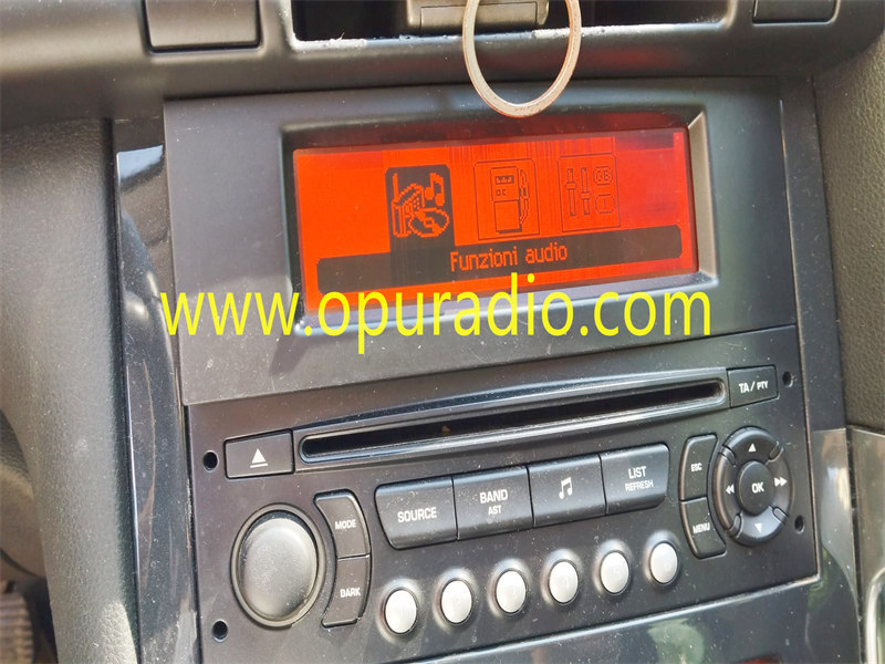 Peugeot 3008 Orange LCD display for Car CD player