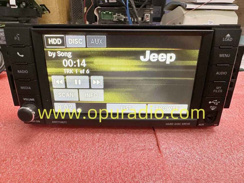 2010-2012 Jeep Wrangler JK Radio RB2 car Audio MYGIG DVD Media Phone