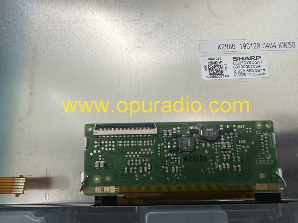 SHARP LQ070Y5DG17 LCD Display for 2017-2020 SUZUKI SWIFT VITARA SX4 ISUZU car Navigation