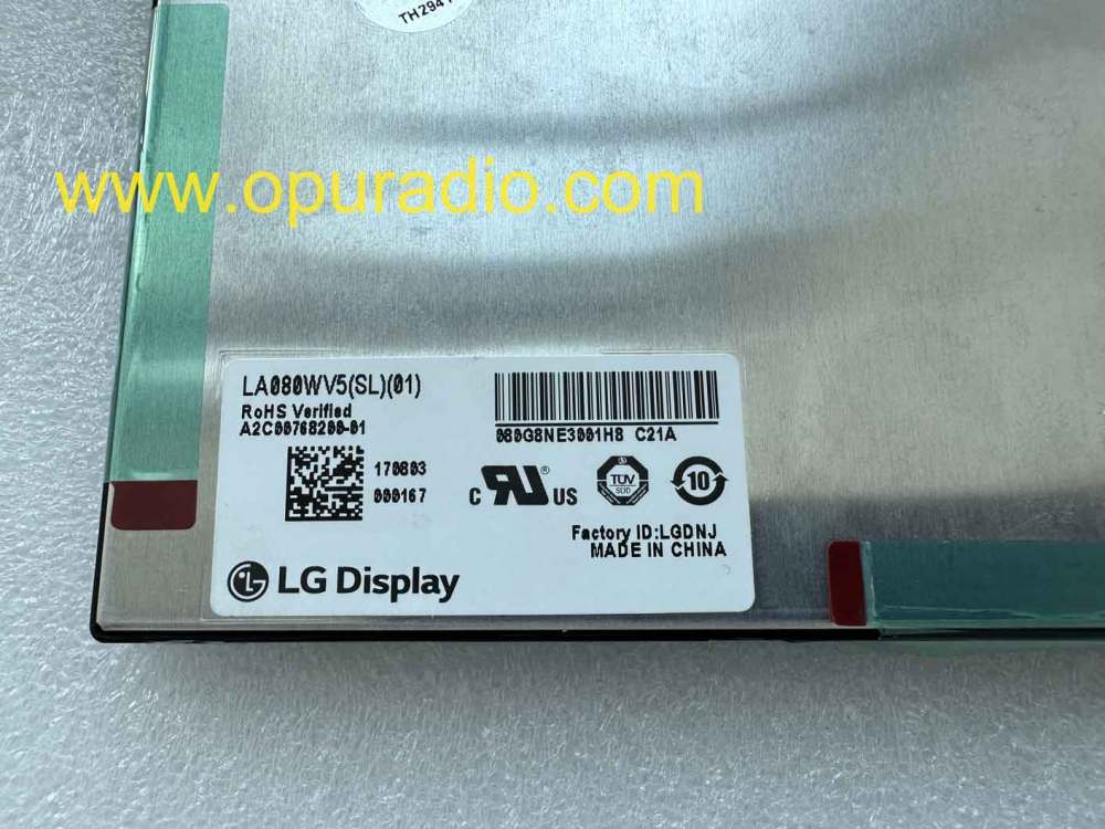 LG DISPLAY LA080WV5 SL01 8 inch Screen for Mercedes Benz W166 W246 car Navigation