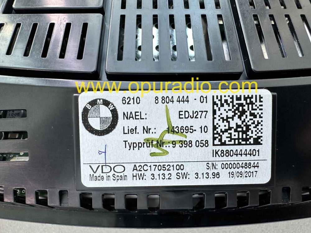 BMW G30 G31 G32 INSTRUMENT CLUSTER SPEEDOMETER 6210 8804444 VDO Dash