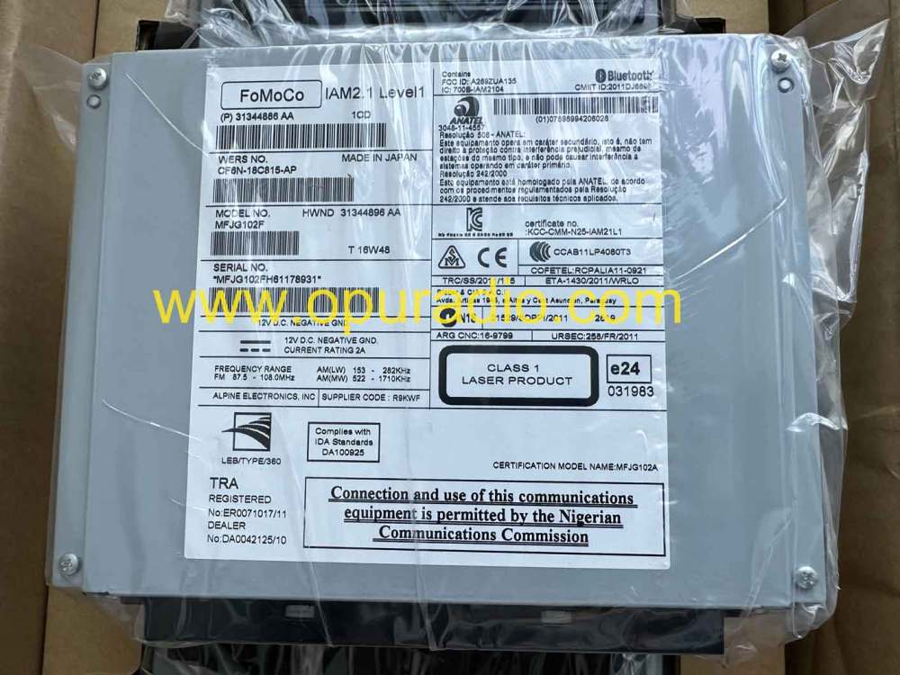 31344886AA 2014-2016 JAGUAR XF Reciever AM FM CD Player RANGE ROVER SPORT CD RADIO