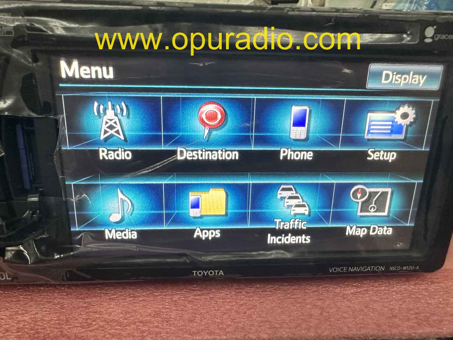 Original Toyota Voice Navigation NSCD W12U A Spare Parts | opuradio