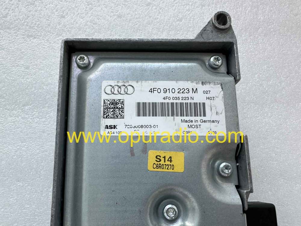 2008-2010 Audi A6 4F C6 AMP Audio System Amplifier Control Module Unit 4F0910223M