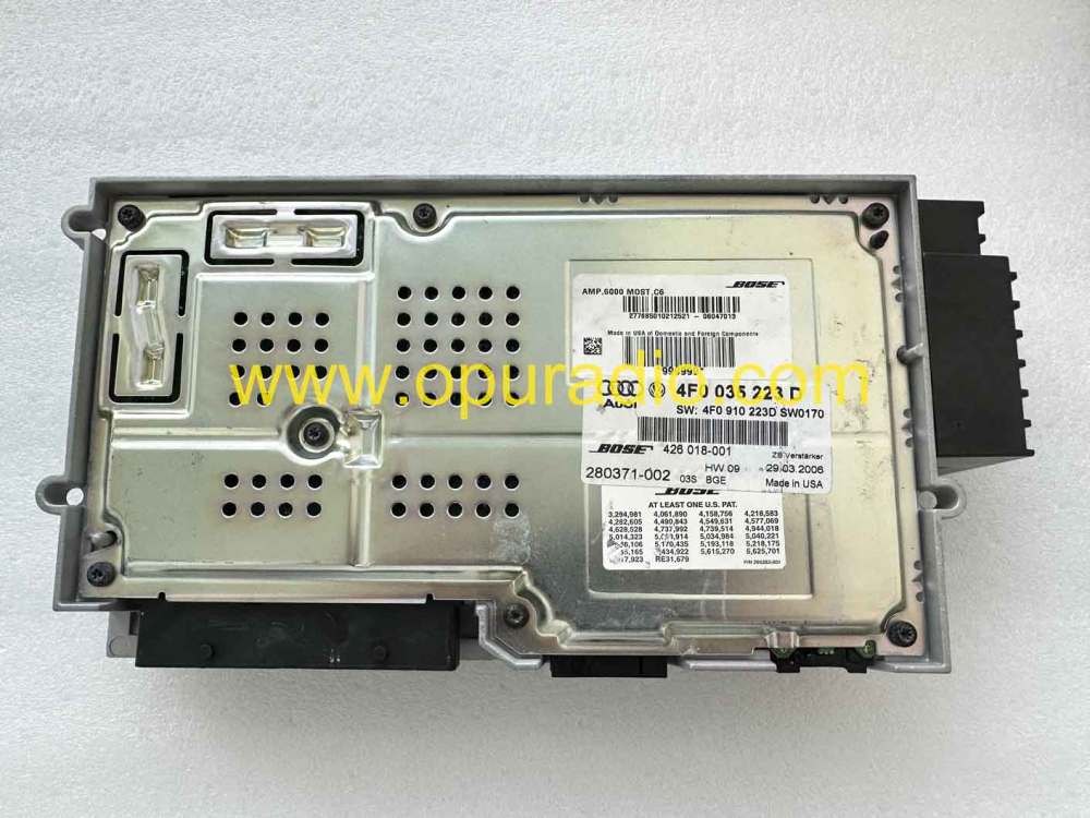 2007-2009 Audi Q7 A6 Bose Audio Radio AMP Amplifier OEM 4F0035223D MMI 2G
