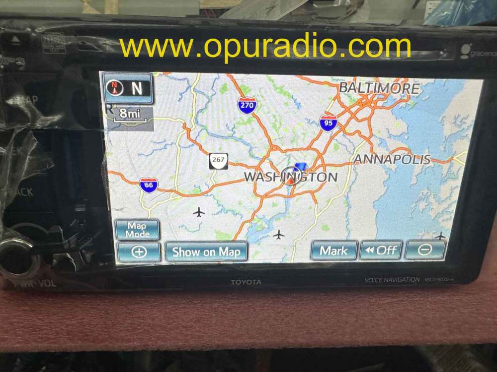 12-14 TOYOTA SIENNA NAVIGATION AM FM RADIO TOUCH SCREEN RECEIVER CD PLAYER 86120-YY111