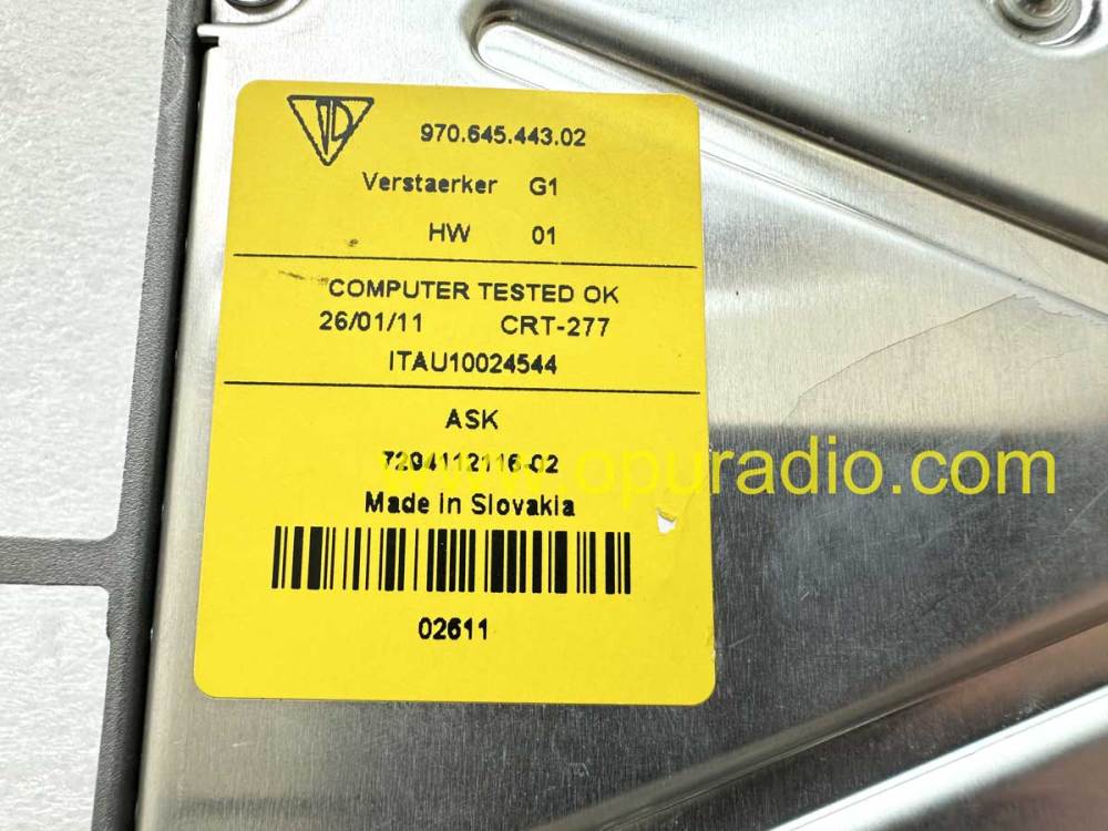Porsche Cayenne Amplifier 7P5035223A ASK AMP Audio 970 997 991