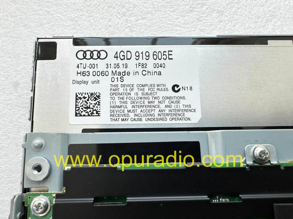 4G1919605B navigation high 8 inch 4G1919601AE 2016-2018 Audi A6 S6 RS6 4G C7