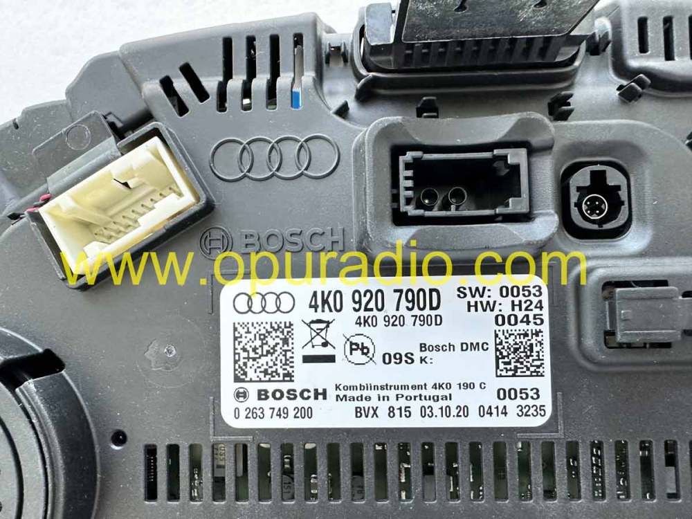 4K0920790D BOSCH Display Assembly Für Audi A6 A7 Q7 Q8 Speedometer Instrument Cluster