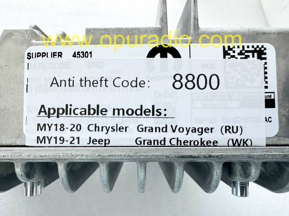 Uconnect 8.4 UAV UCV 2019 2020 Jeep Grand Cherokee  Radio Module  GPS Navigation Receiver Compass