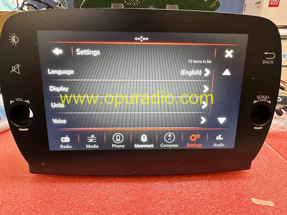 FIAT 500 2016-ON 2017 BLUETOOTH TOUCHSCREEN Continental VP2 312 7in EMEA DAB