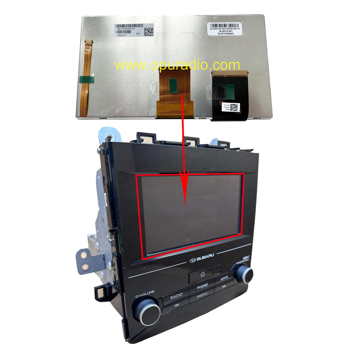 Touch Display for 2017-2019 Subaru XV Crosstrek Impreza 86201FL640