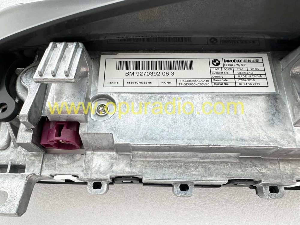 2014-2016 BMW 2 F22 218d  Navigation Multimedia Display Screen 6550 9270392