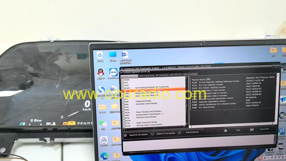 Wiring Tester with Gateway for 2020 Mustang Ford Cluster Instrument Speedometer Dash