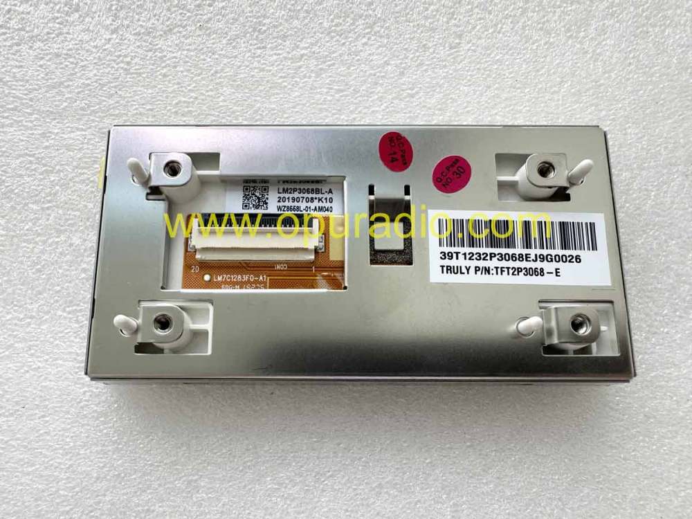 TFT2P3068 LCD DISPLAY RED COLOUR FOR 2019-2022 KIA HYUNDAI MOBIS CAR RADIO