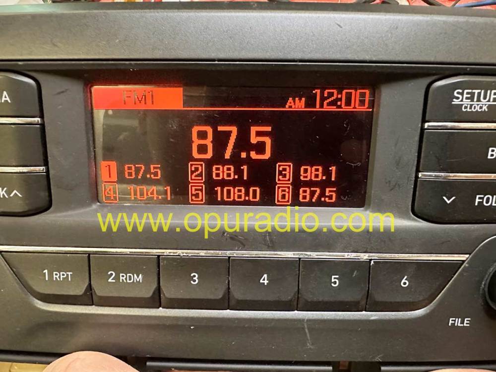 TFT2P3068 LCD DISPLAY RED COLOUR FOR 2019-2022 KIA HYUNDAI MOBIS CAR RADIO