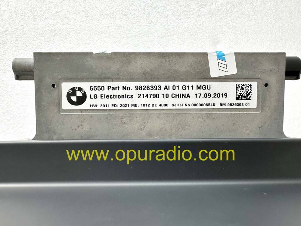 2019-2021 BMW 7er G12 G11 Board Monitor Display Central Information CID 6550 9826393 MGU