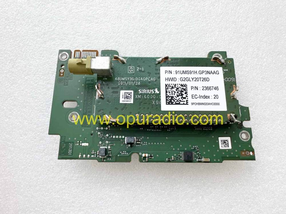 HARMAN BECKER 91UMS91H XM board for Porsche PCM3.1 Satellite Radio USA