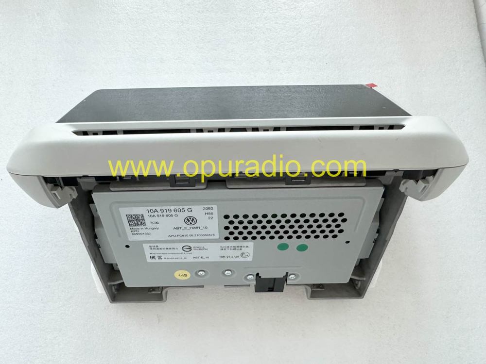 10A919605G Touch Screen Multimedia GPS volkswagen ID.3 White VW 10inch