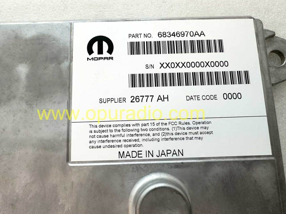 2022 Jeep Grand Cherokee (22) WL 3.6 V6 SPEAKERPHONE CONTROL UNIT Amplifier AMP MOPAR 68346970AA