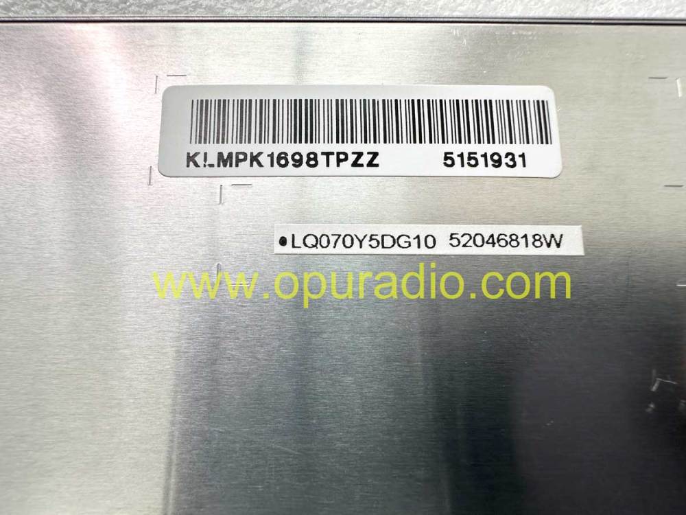 LQ070Y5DG10 LCD Display for TOYOTA Tacoma Sienna Prius Camry Car Navigation Audio Phone