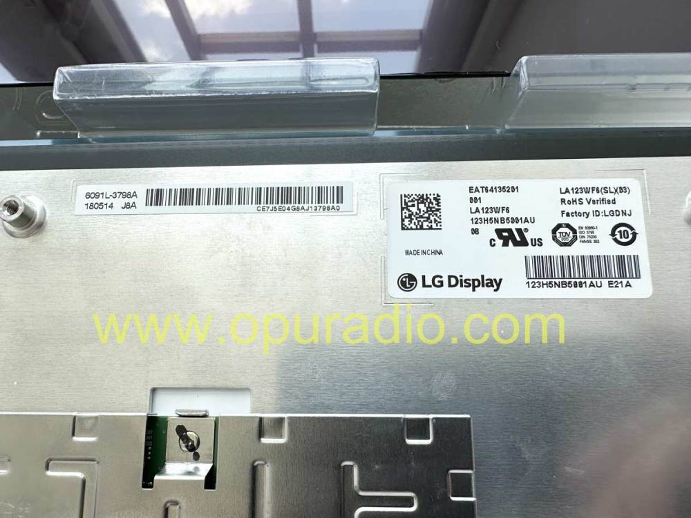LG Display LA123WF6 SL03 Touch Screen for KIA Hyundai Car Navigation 12.3 inch MOBIS Carplay