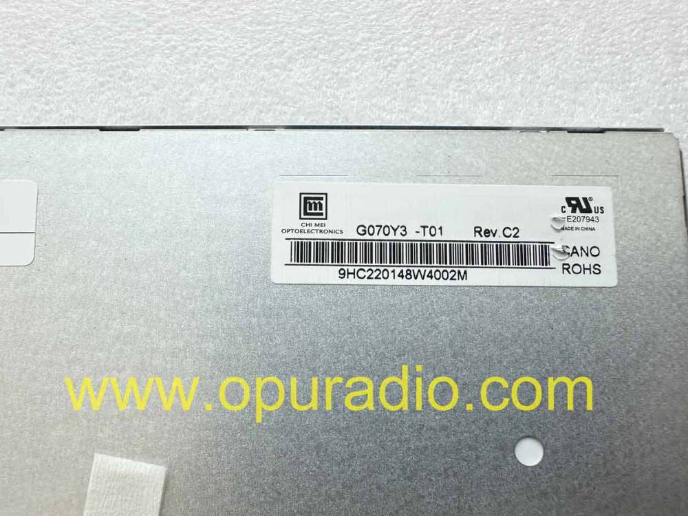 G070Y3-T01 7INCH LCD DISPLAY SCREEN FOR CAR AUDIO MEDIA