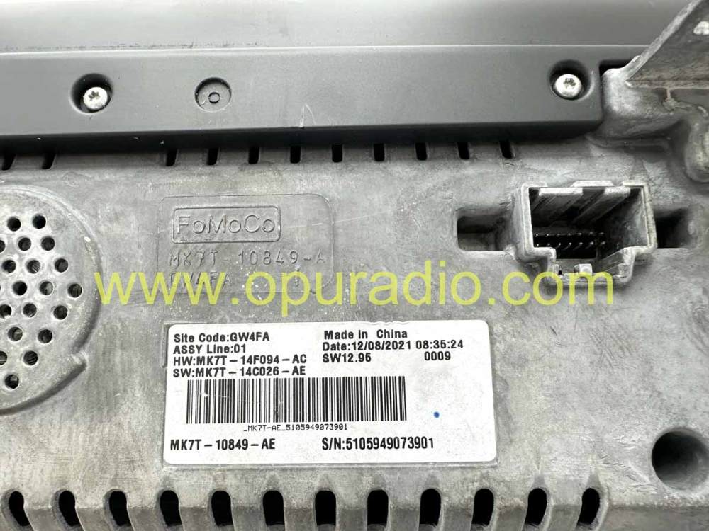 MK7T-10849-AE 2022 FORD EDGE EXPLORER INFO DISPLAY INSTRUMENT CLUSTER