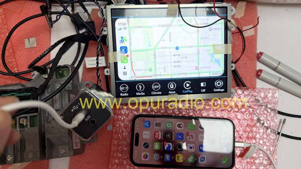 MOPAR USB HU for VP4R Jeep Dodge Chrysler car Navigation Apple Carplay Tester