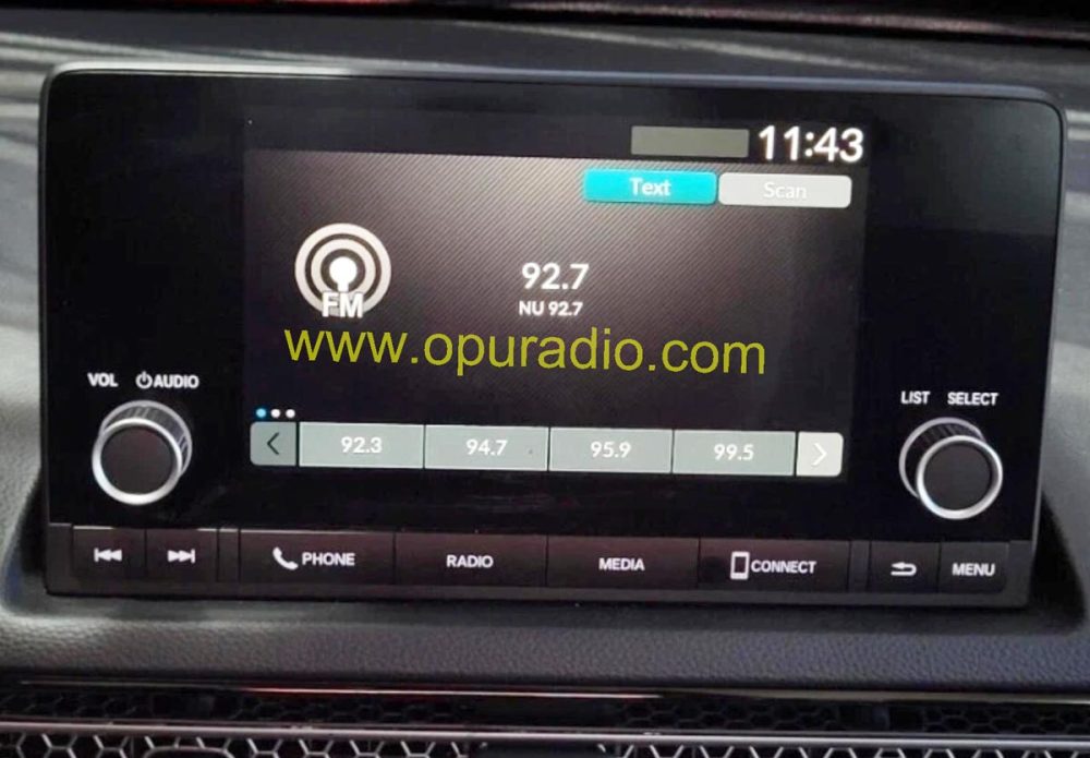 Reference image: Honda Civic CR‑V radio head unit for installation demo, main board & housing not included
