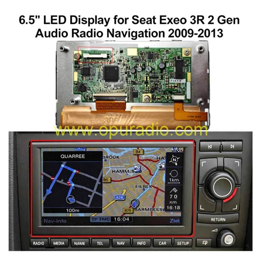LCD Display Screen For Seat Exeo 3R 2 Gen Audio Radio Navigation 3R0035192