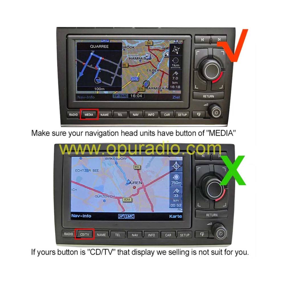 LCD Display Screen For Seat Exeo 3R 2 Gen Audio Radio Navigation 3R0035192