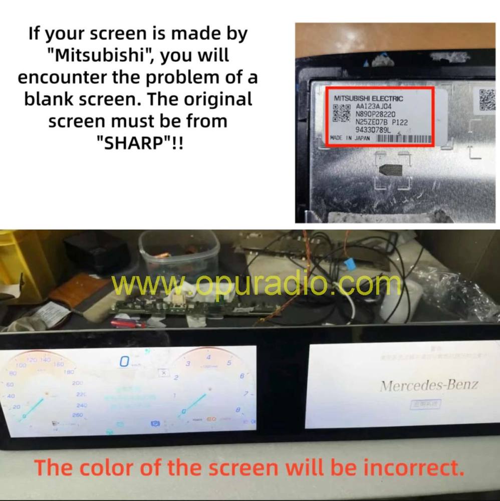 LCD Display Touch Screen for Mercedes-Benz W167 X167 GLE GLS Instrument & Navi