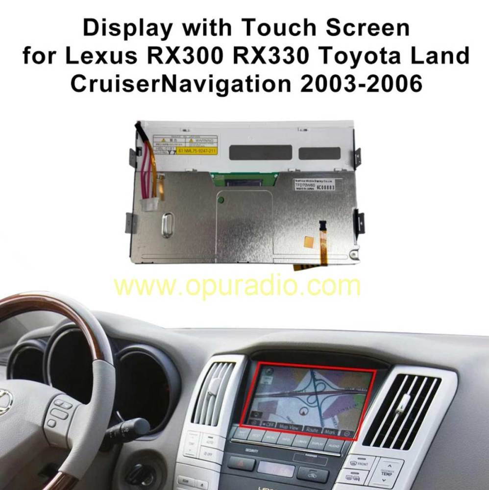 LCD Display with Touch Screen for 03-06 Lexus RX300 RX330 Navigation Radio