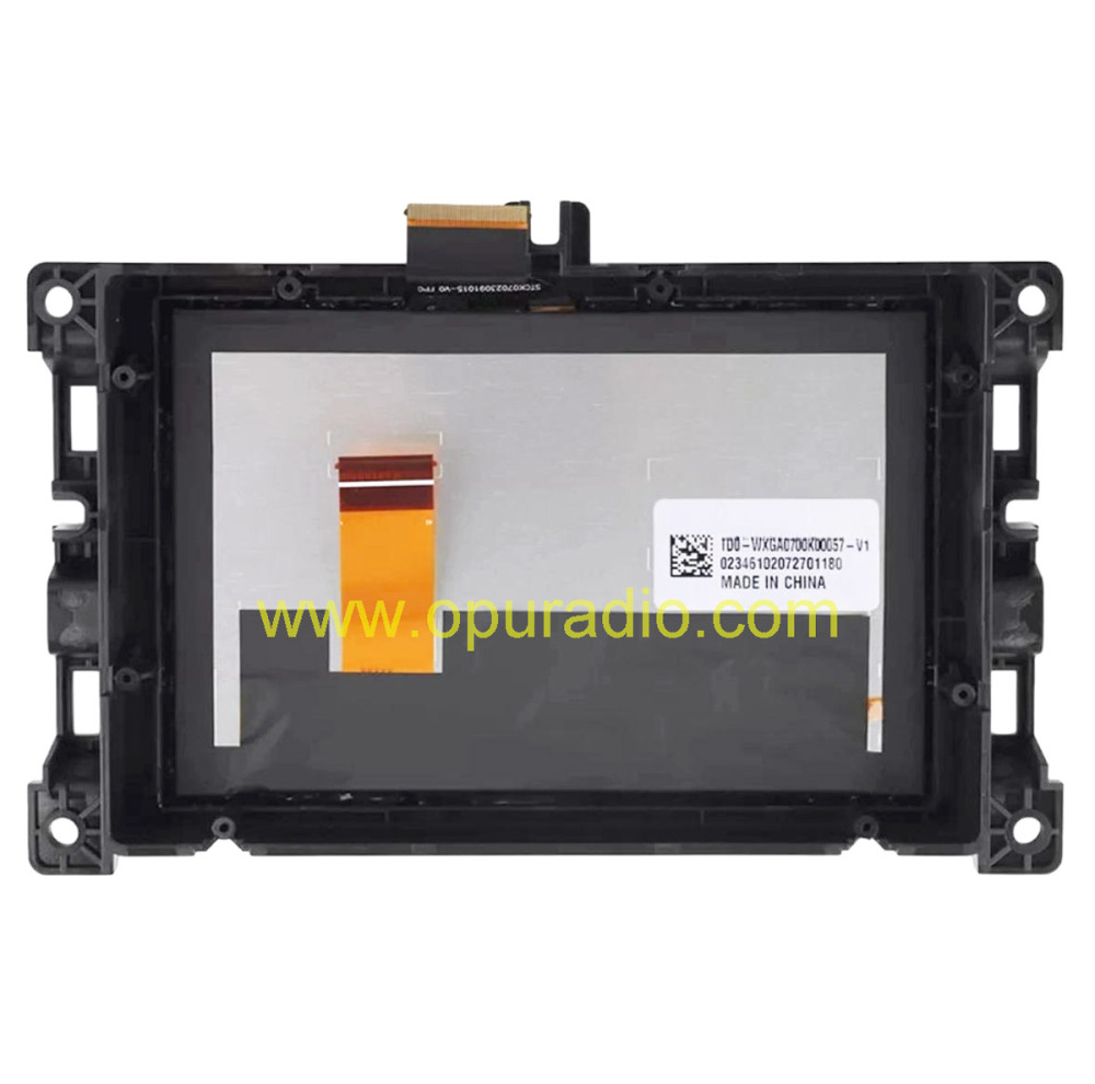 7" Jeep Compass Uconnect VP2 touch screen assembly rear view with frame