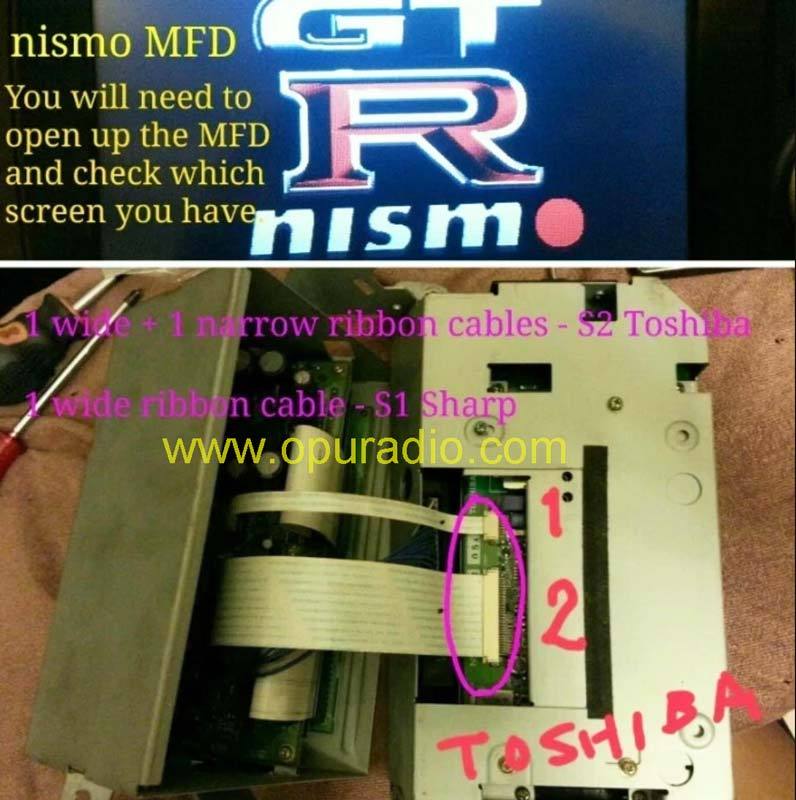 R34 GTR MFD Screen LCD Genuine FOR Nissan Skyline S1 99-20 car Display part OEM
