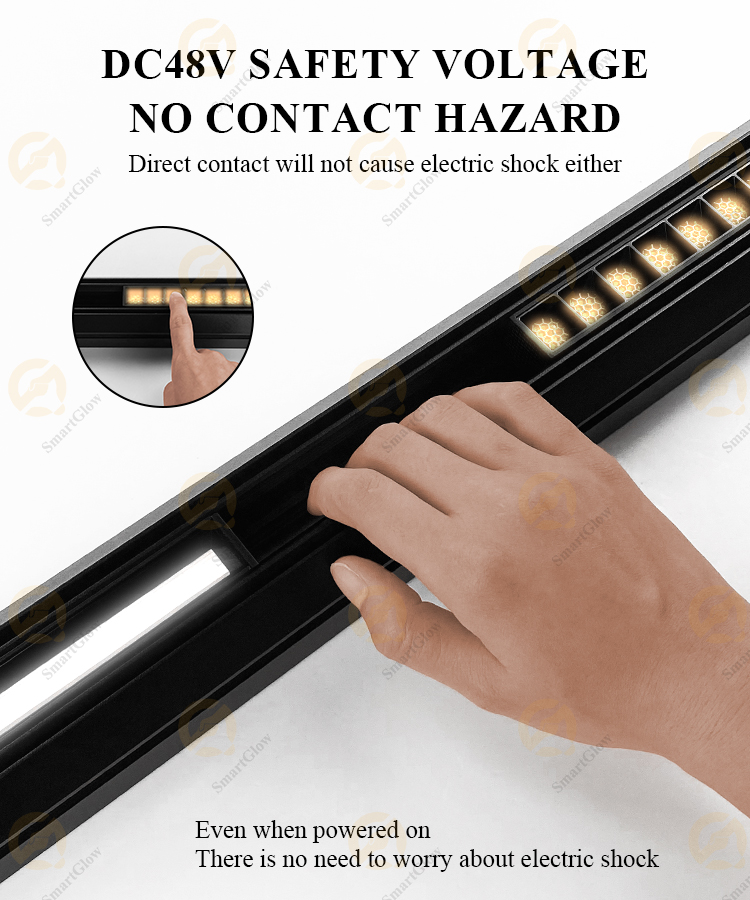 magnetic linear track light