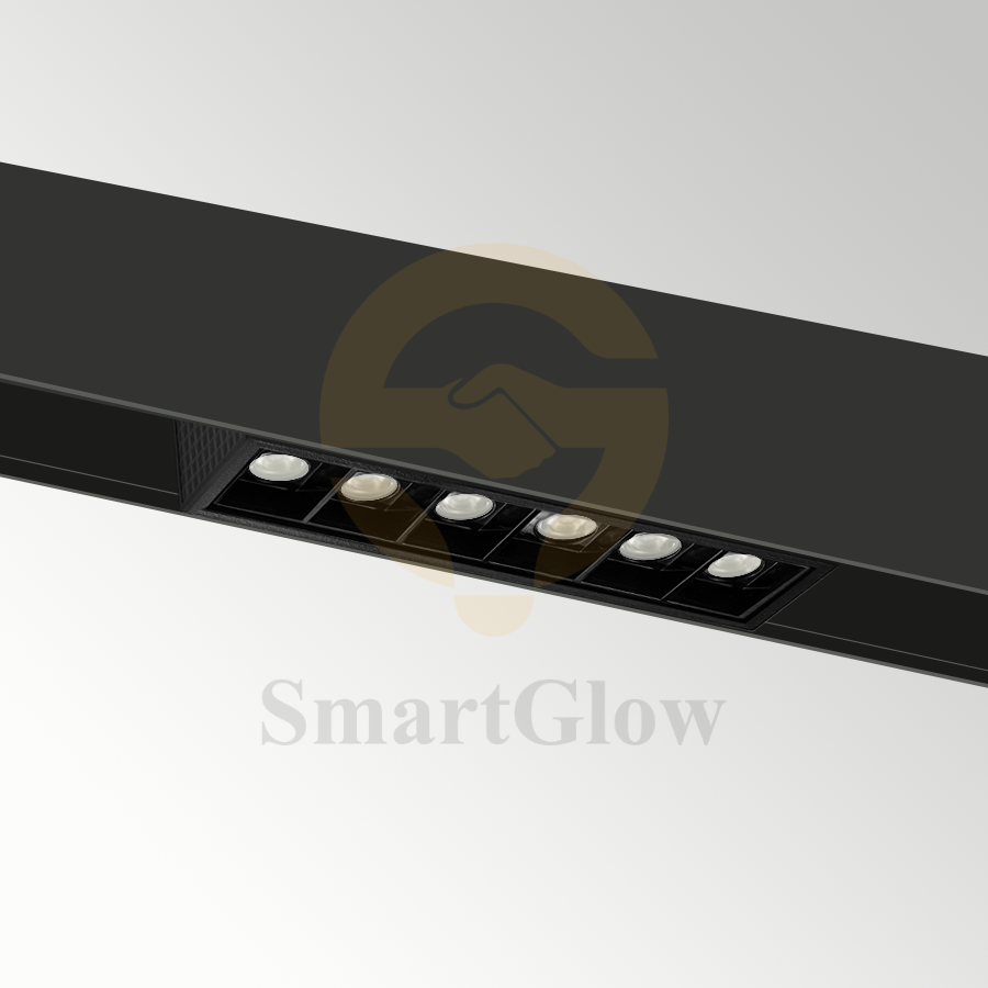 【SG20-B47-12S】Low Voltage LED Magnetic Low Profile Track Grille Linear Light Fixtures